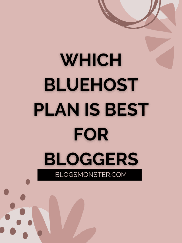 Which Bluehost Plan Is Best For Bloggers